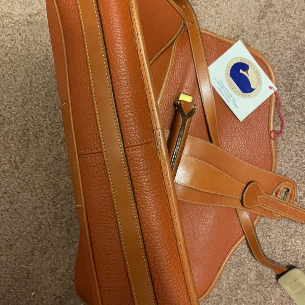 EVC Dooney & Bourke British Tan Briefcase - Picture 11 of 12